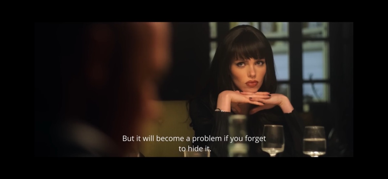 Eden Elijah in a cinematic interior scene